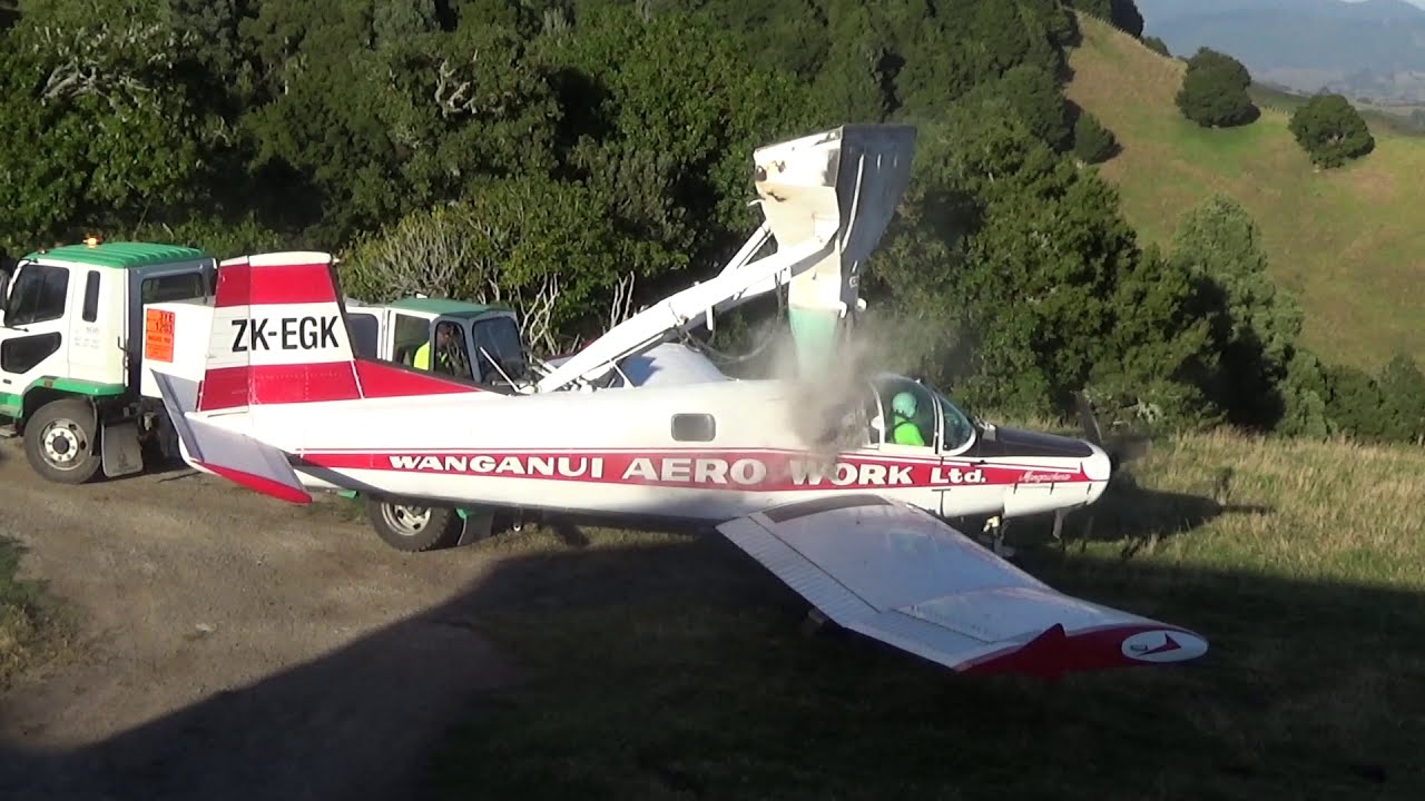 Fletcher FU24 (ZK-EGK) Aerial Topdressing.