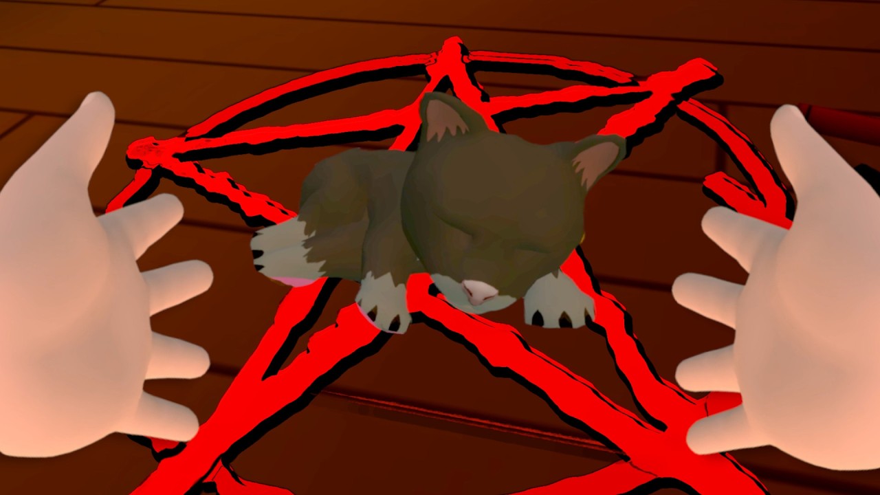 BABY Fights EVIL Possessed Cat Friend! - Baby Hands VR