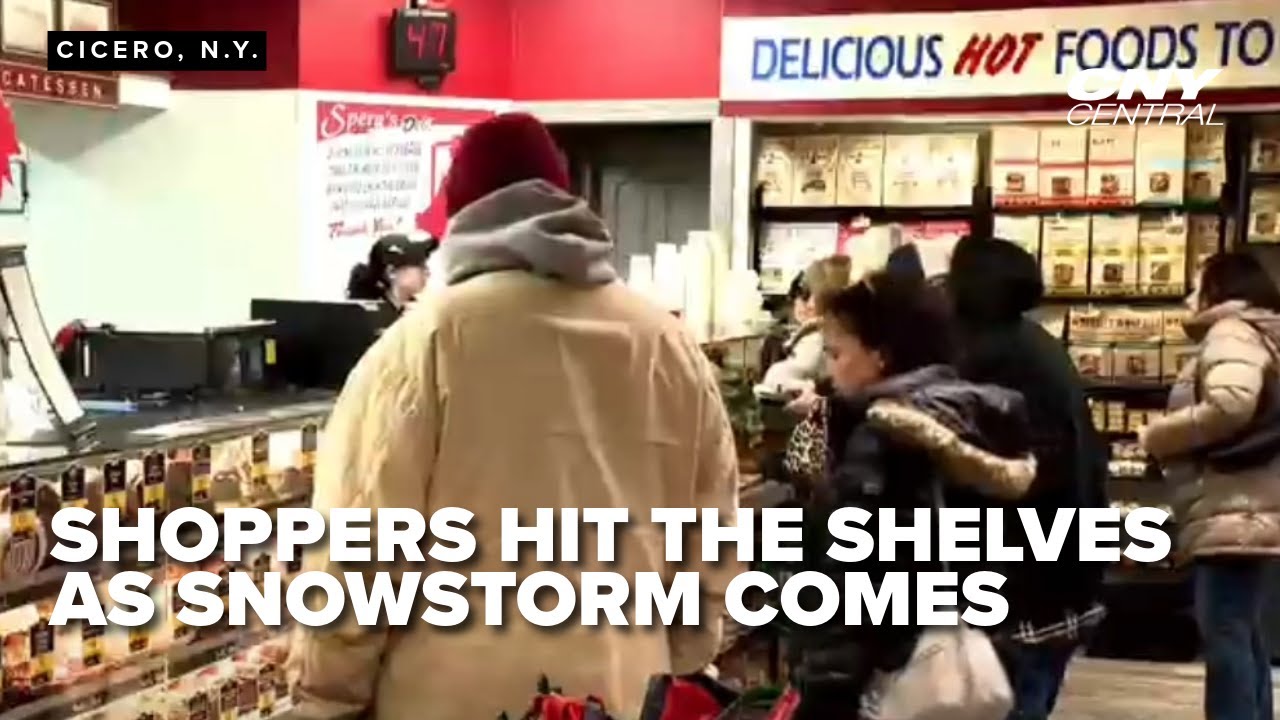 Shoppers are hitting stores as massive snowstorm makes its way to Central New York