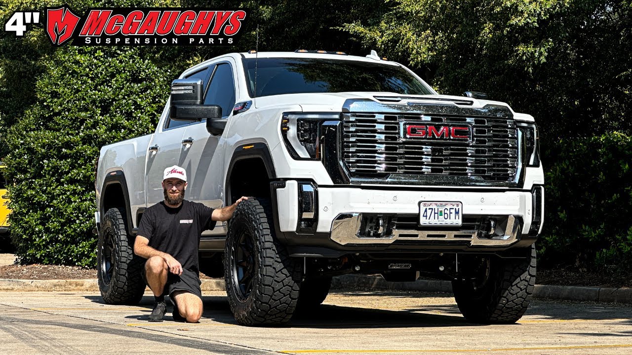 ИЗЫСКАННО, НО РАБОТАЕТ: GMC Sierra 2500 Denali 2025 года | 4-дюймовый лифт McGaughys, 37-дюймовые...