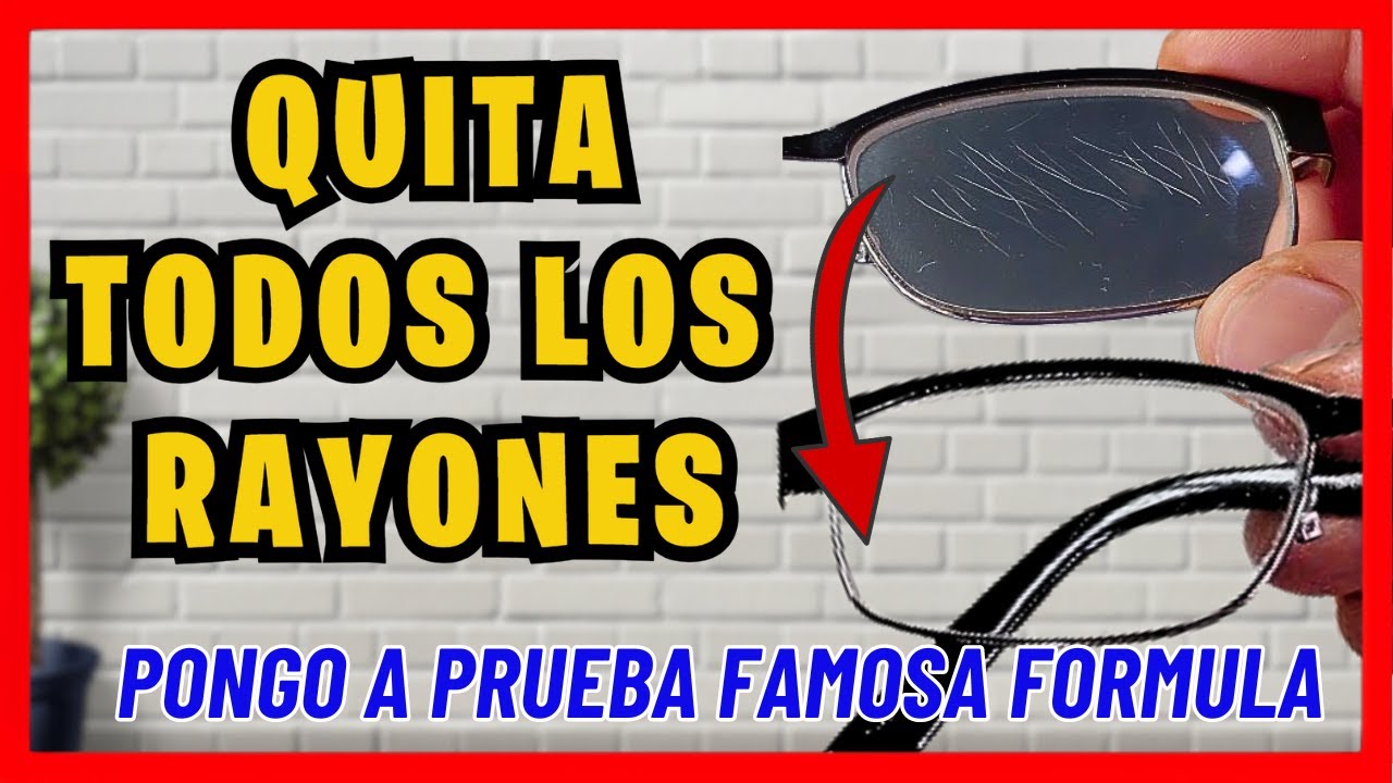 La VERDAD de COMO QUITAR los RAYONES de los LENTES facilmente !! | Gio de la Rosa