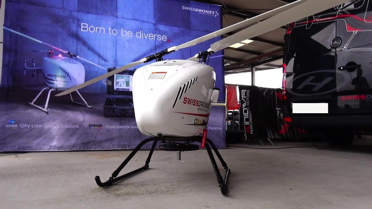 WORLD BIGGEST TURBINE POWERED DRONE SWISSDRONES RC OR AUTONOMOUSLY FLYABLE DEMO