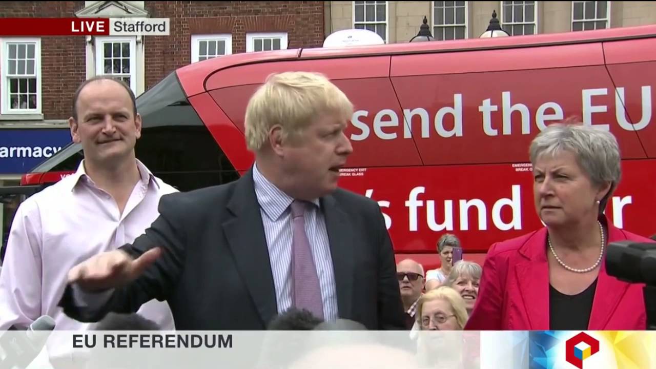 Vote Leave: Boris Johnson MP - The BREXIT Bus Tour