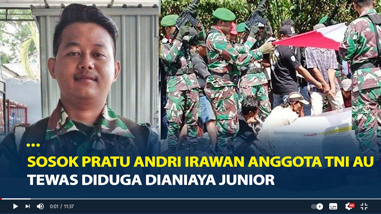 Sosok Pratu Andri Irawan Anggota TNI AU Tewas Diduga Dianiaya Junior, Ibu Histeris Minta Keadilan