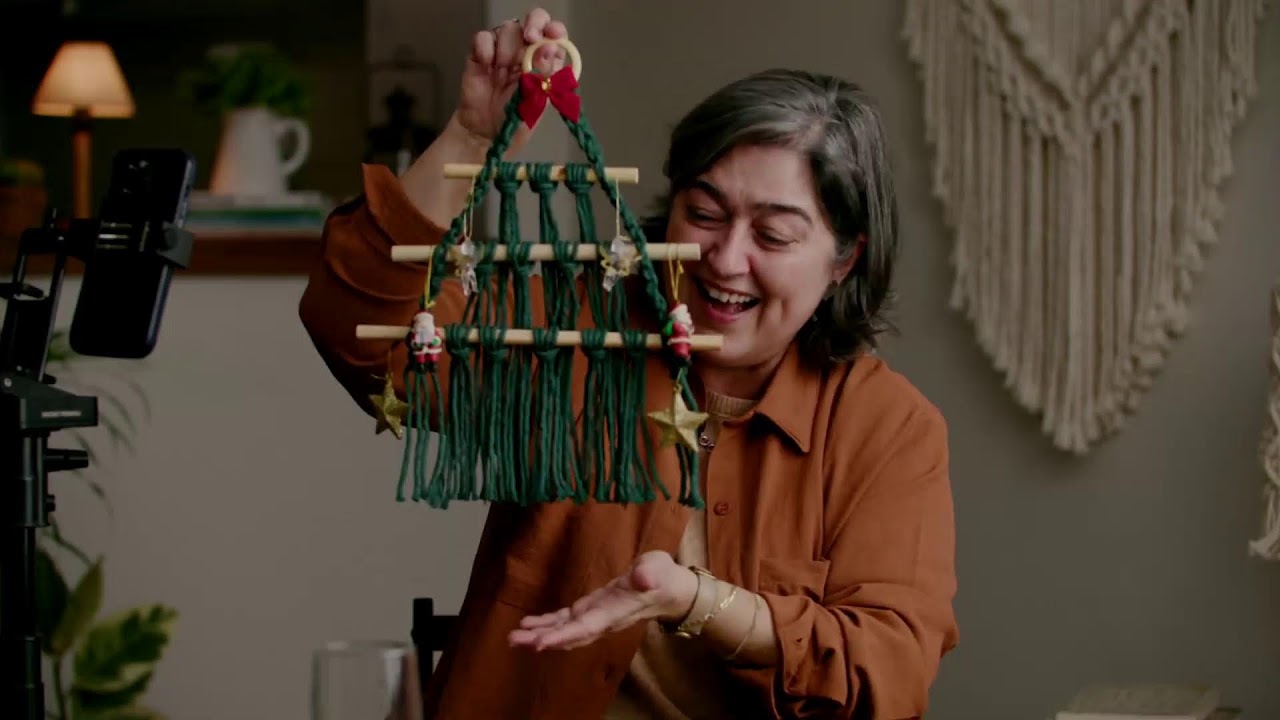 Macram&ecirc; de Natal Ao Vivo