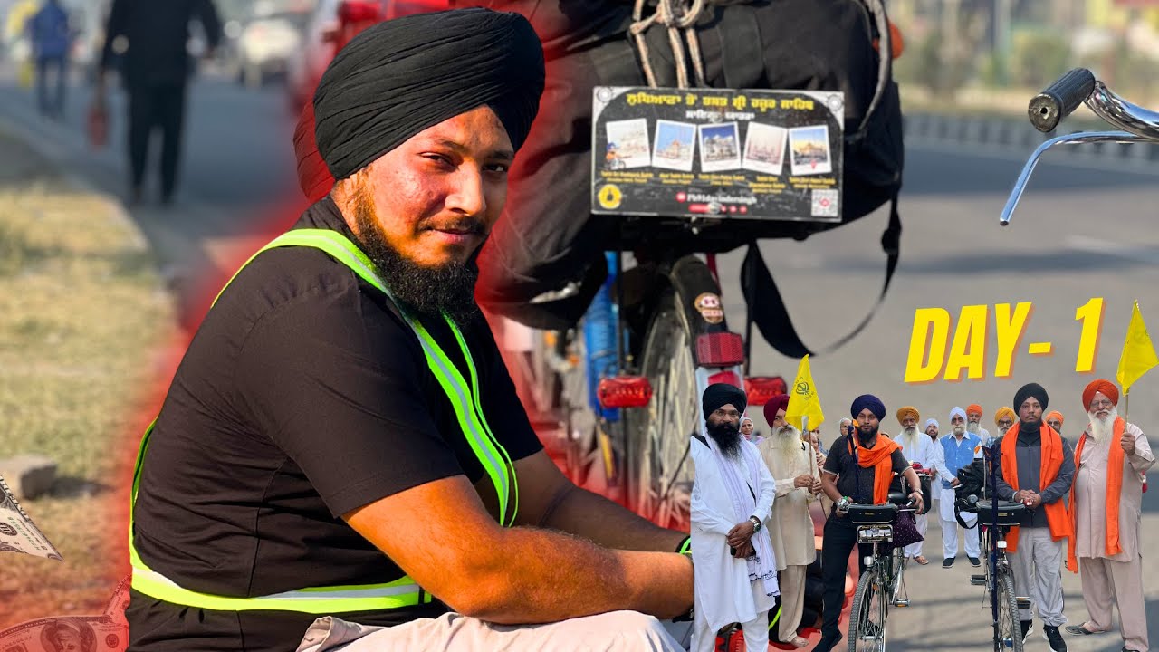 Cycle tour from Ludhiana to Takht Sri Hazur Sahib |day 1 | Cycle ￼ saffer |175 km done✌️#CycleYatr