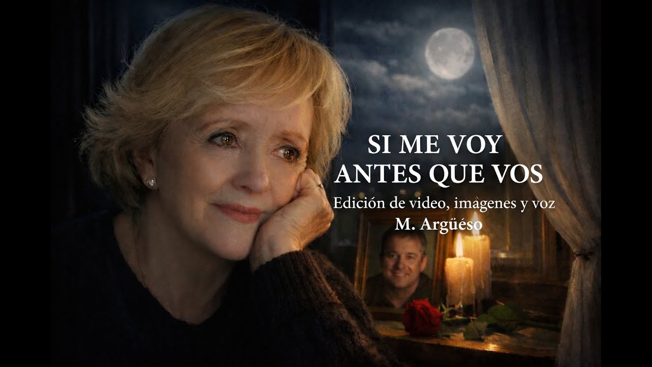 *SI ME VOY ANTES QUE VOS*  Letra J. Roos. Edición audiovisual, imágenes y voz, M. Argüeso. 💞🌷🪻