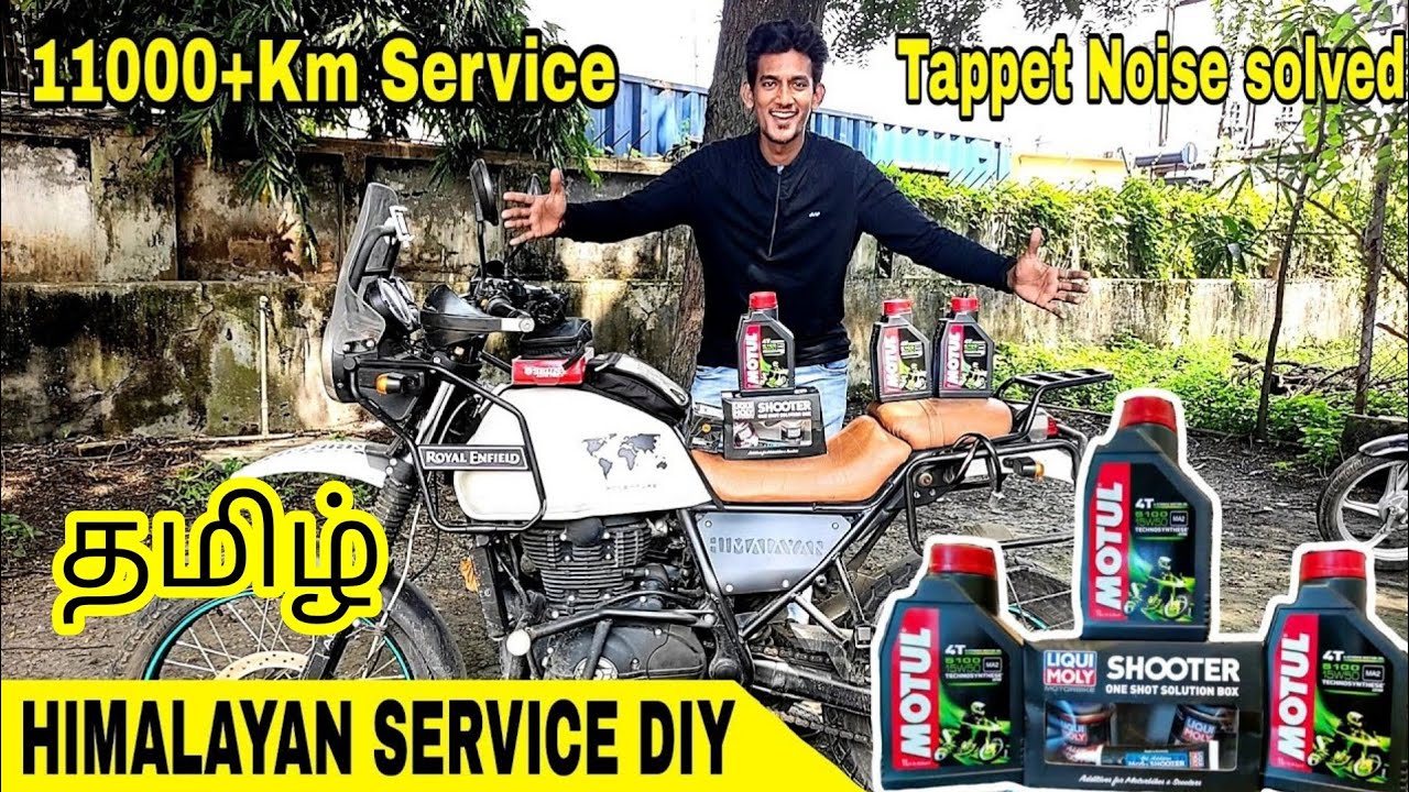 Himalayan Service At Home DIY | Complete Maintenance | Motul 15W-50  Semi Synthetic| #Tamil
