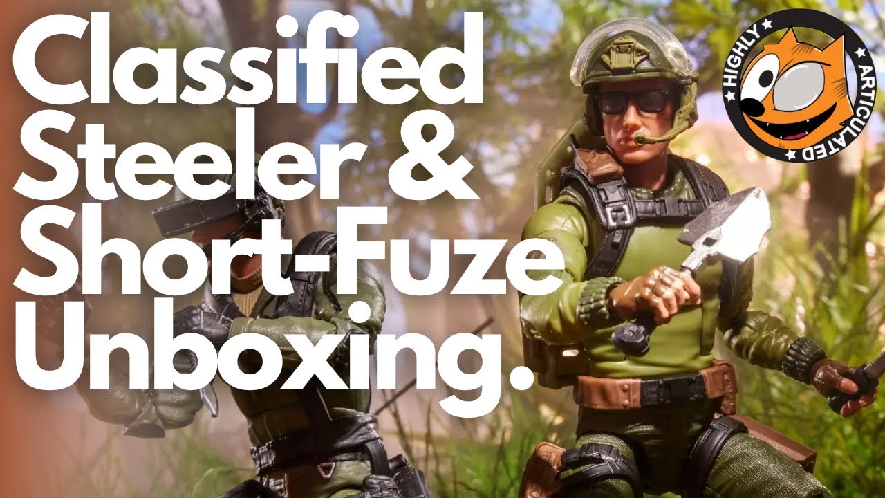 Распаковка пистолета GI Joe Classified Steeler и винтовки Short-Fuze.