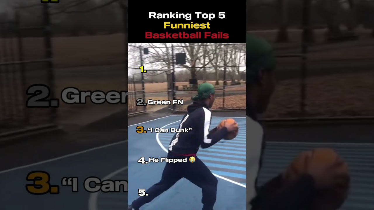 Ranking The Top 5 Funniest Basketball Fails pt.2 #funny #basketball #shorts
