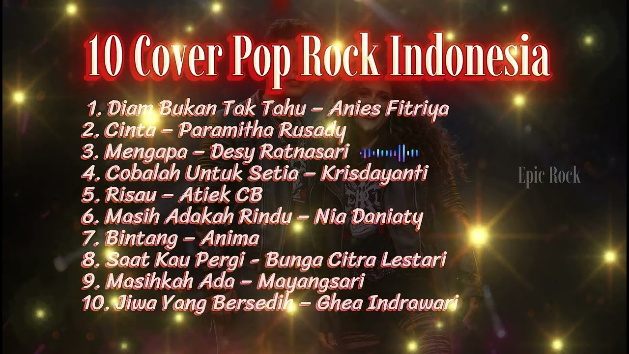 10 Cover Full Album  Pop Rock Metal Viral Indonesia    –  Cover AI by :   Epic Rock