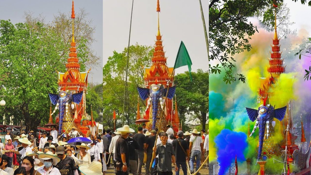 มหาป๋างปอยล้อส่งสการตานคาบ หลวงพ่อพระครูศรีปัญญาวิเชียร วัดหมื่นเงินกอง เวียงเชียงใหม่ 23/3/2568