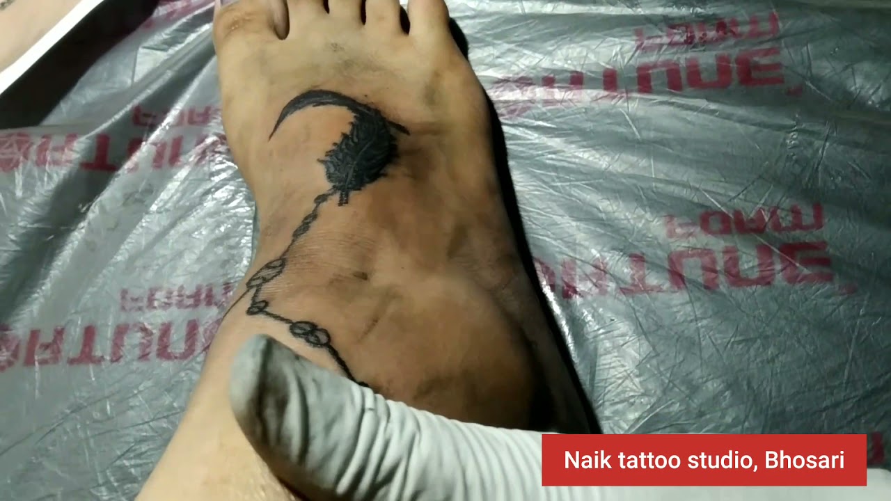 Tattoo for girl | tattoo on leg |  Ankle tattoo | Naik tattoo studio, Bhosari