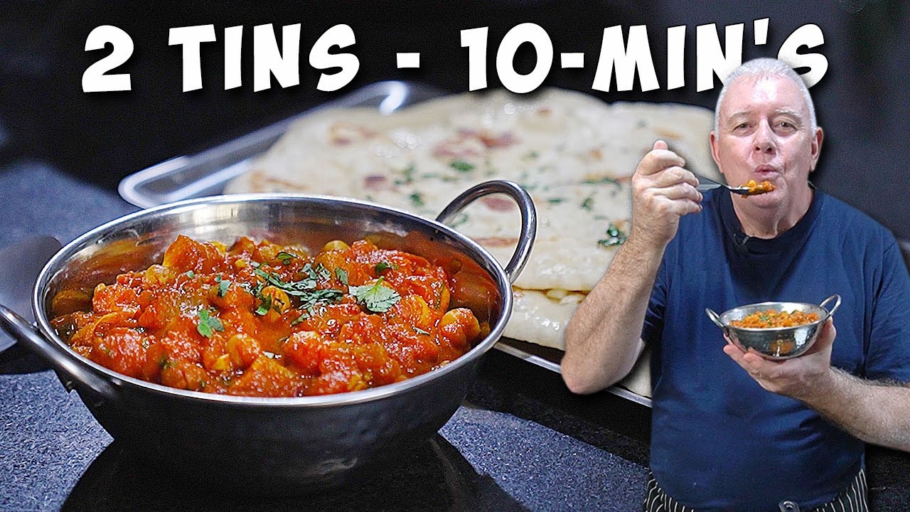 Two Tin Chickpea Masala — Ready in 10 Minutes!