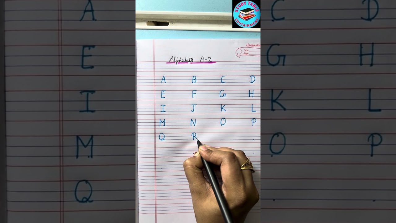 Writing Alphabets A-Z | Writing practice on English notebook #writingabc #howtowriteabc