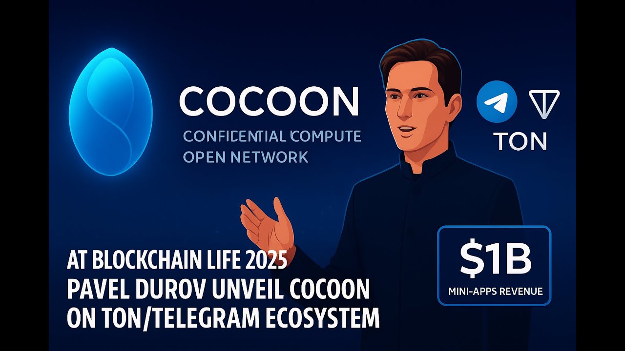 Pavel Durov Unveils &ldquo;Cocoon&rdquo; 🕸️ TON & Telegram Ecosystem Hits $1B+ in Mini Apps! #TON #Telegram #Bl
