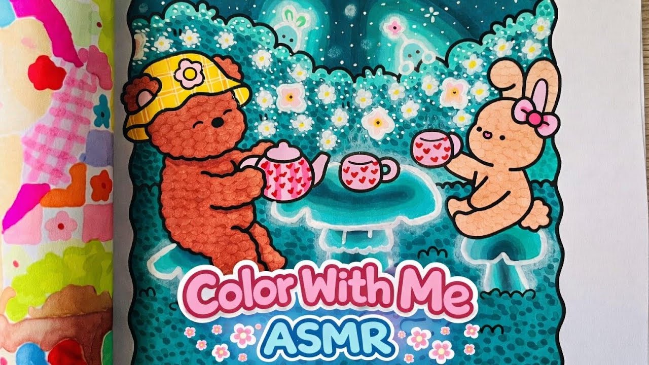 Color With Me ASMR | Little Friends 🌼🧡