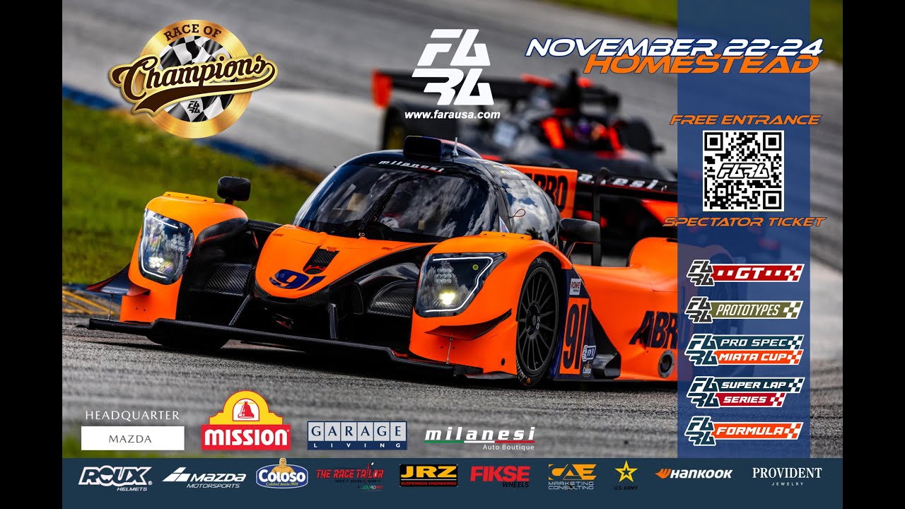 2024 FARA Race of Champions @ Homestead - Sunday Coverage LIVE