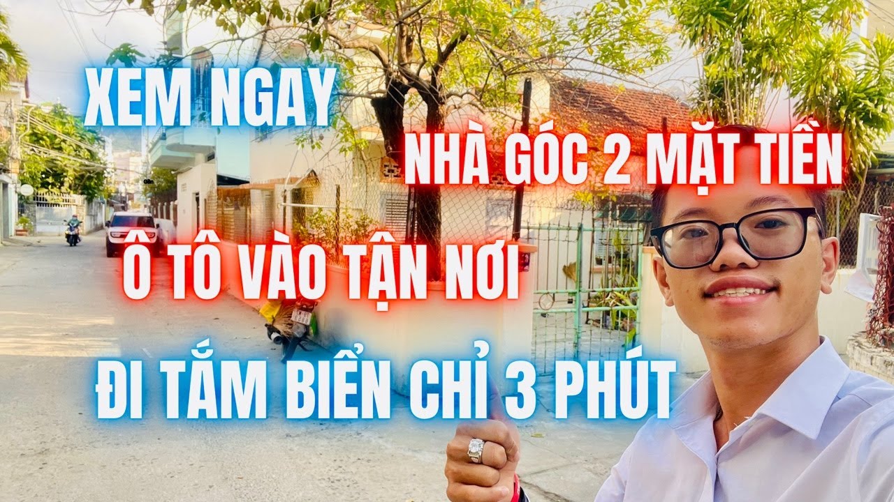 Xem ngay nhà góc 2 mặt tiền ô tô vào tận nới đi tắm biển chỉ 3 phút Hòn Chồng | bán nhà nha trang