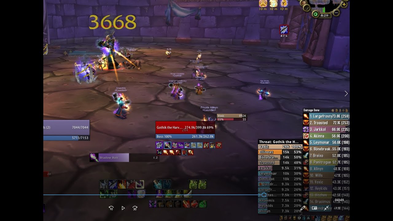Gothik the Harvester - Naxxramas - Warlock PoV - Pagle - Heykids - ClassicAndy