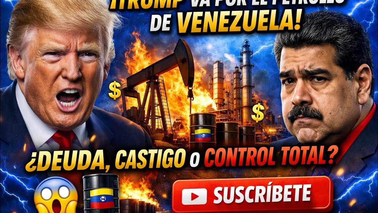 ¡Trump va por el petróleo de Venezuela! ¿Deuda, castigo o control total?