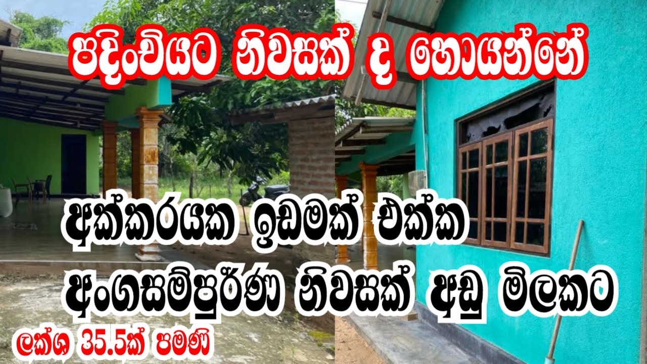 අඩුවට නිවසක් හොයන අයට අක්කරයක ඉඩමක් සමග අංගසම්පුර්ණ නිවසක් | House For Sale | Property for sale
