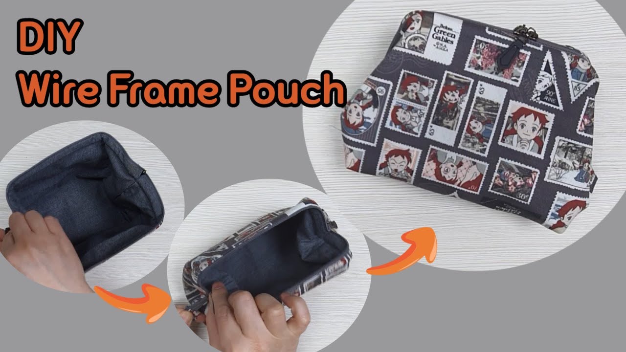 휠프레임 파우치 만들기 / DIY Wire Frame Pouch (English subtitles)