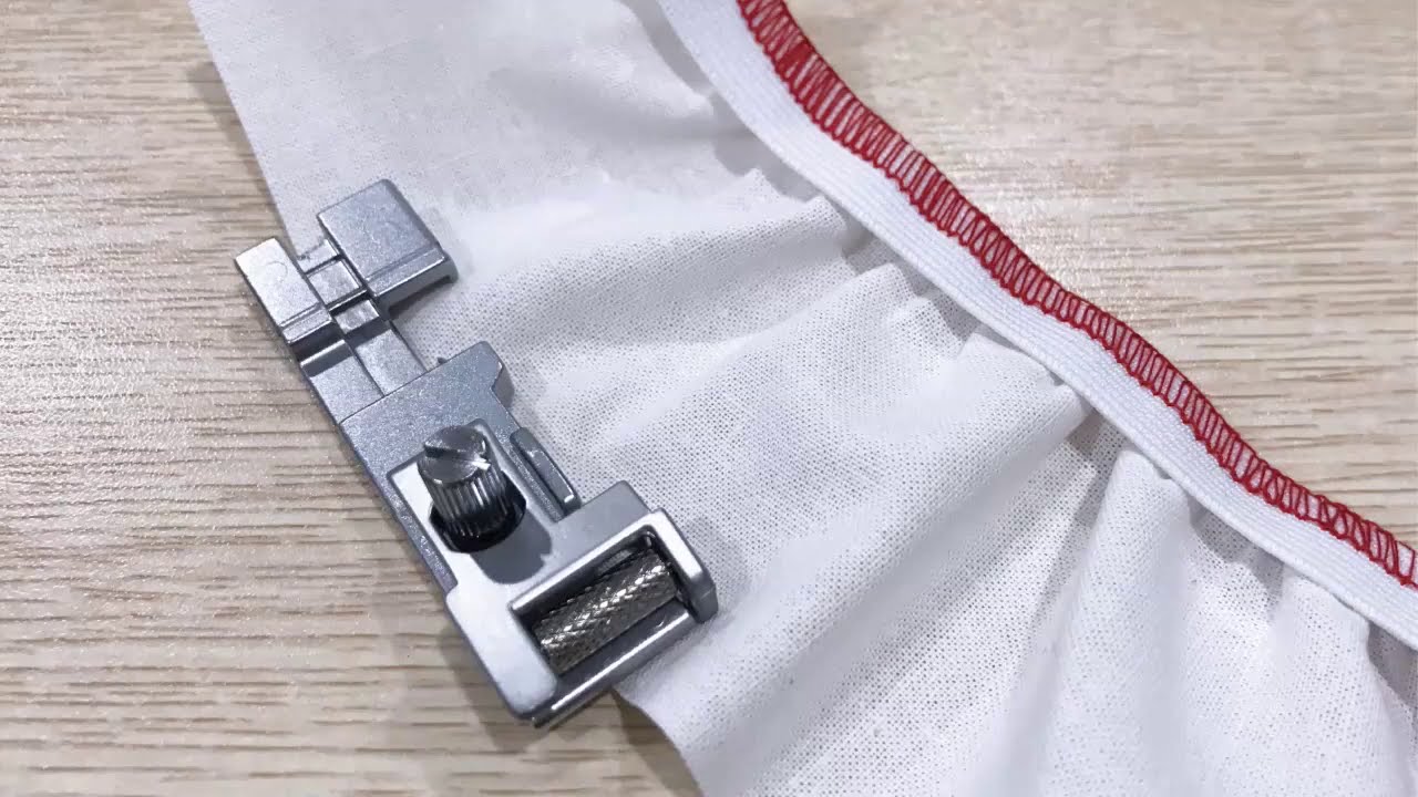 NECCHI Elastic Foot / Overlock Machine Presser Foot Tutorial