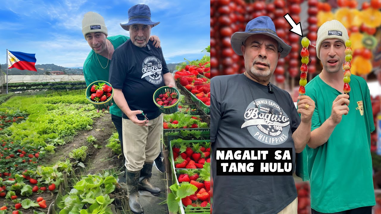 ARAB DAD is *Lettuce & Strawberry FARMER* for a DAY! 💪🇵🇭