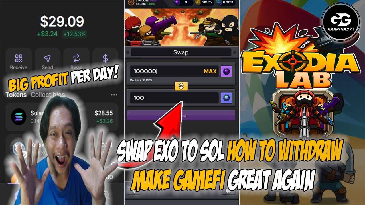 EXODIA Proof and How to Withdraw Solana | New Play to Earn Idle Mining Games 2025