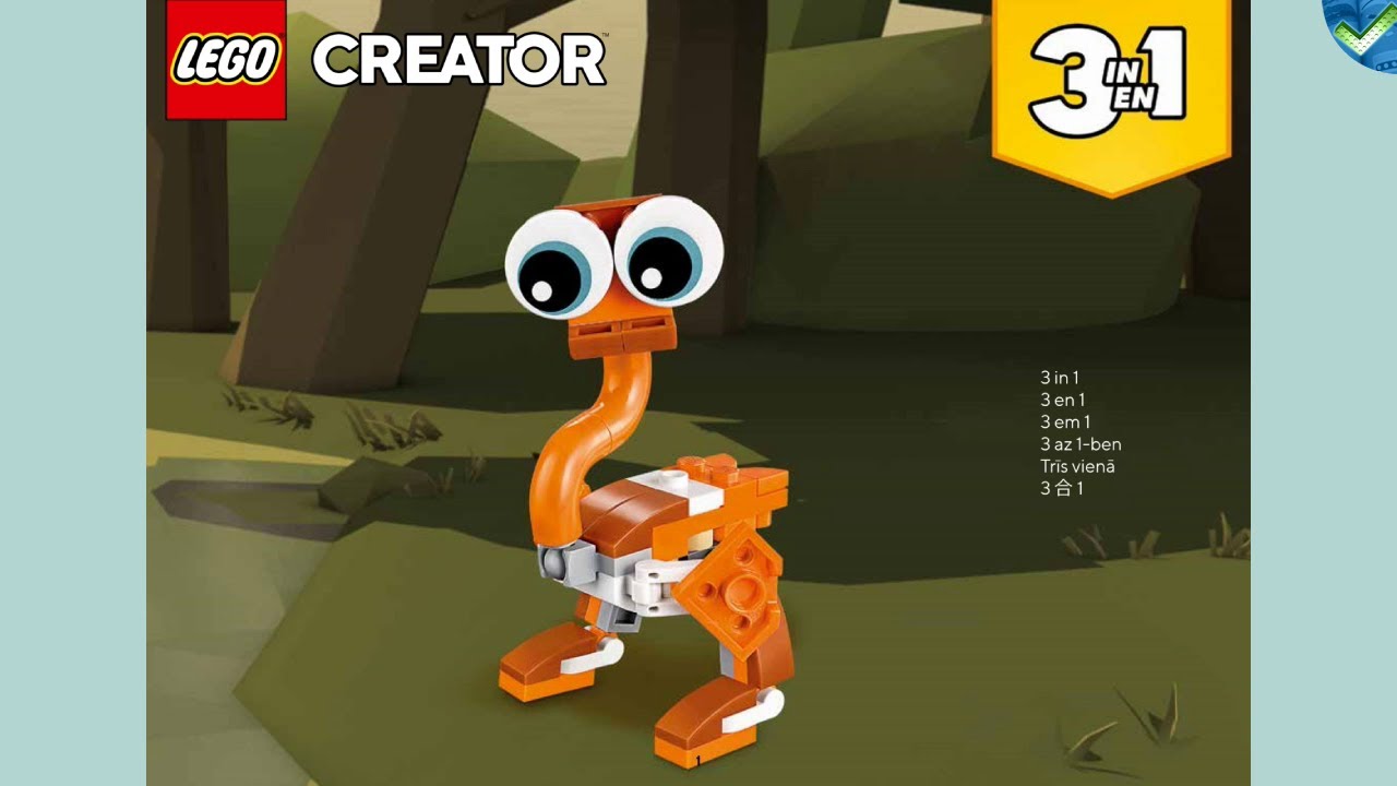 30574 C Ostrich LEGO® Creator Manual at the Brickmanuals Instruction Archive