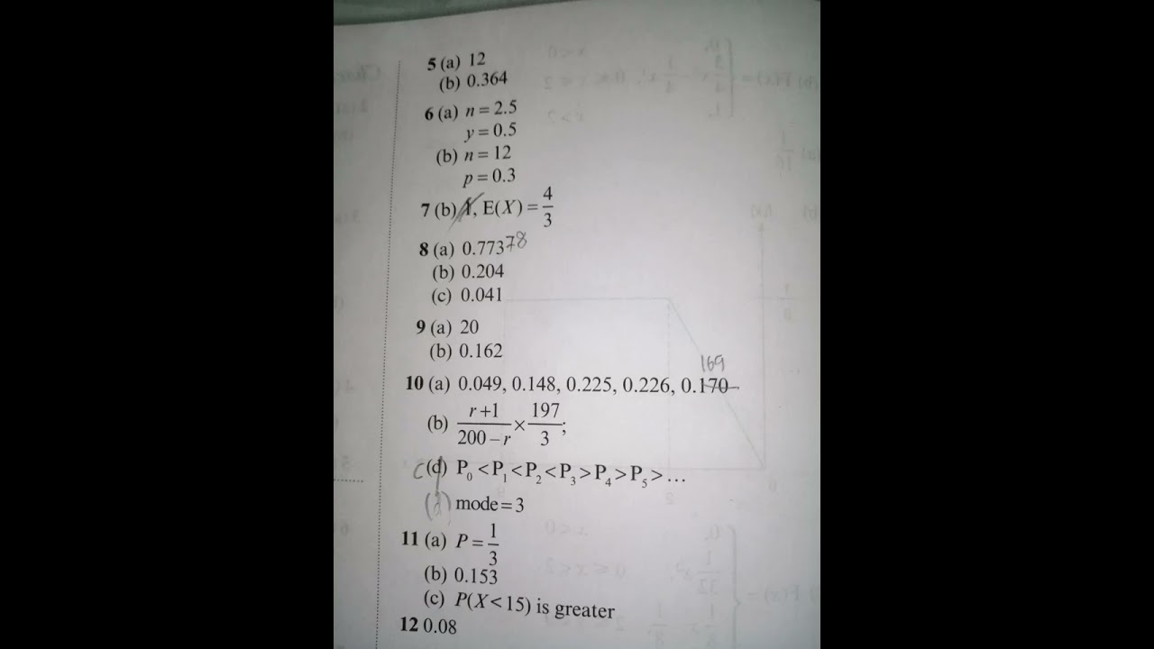 OXFORD FAJAR ACE AHEAD STPM TEXT MATHEMATICS (T) STATISTICS SEM 3 CHECKPOINT 15.7