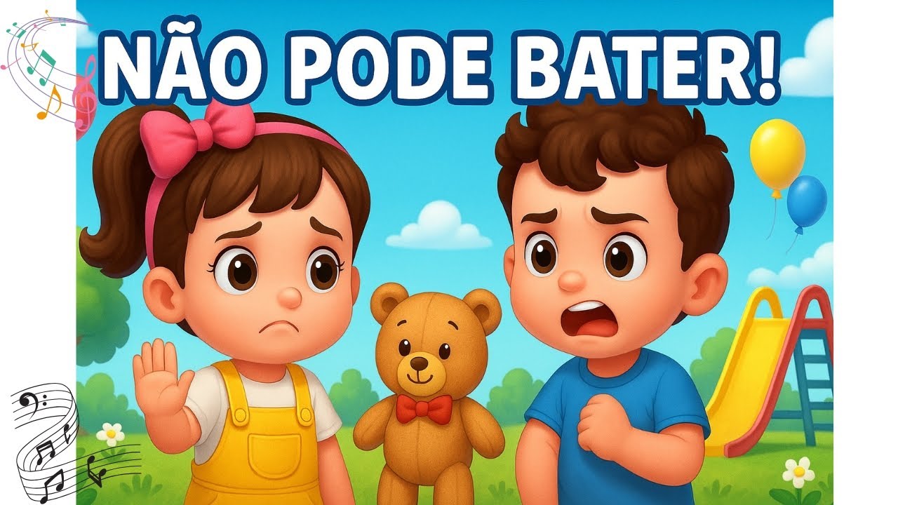 Não Pode Bater! 🧸 Aprendendo a Lidar com a Raiva – Música Infantil Educativa