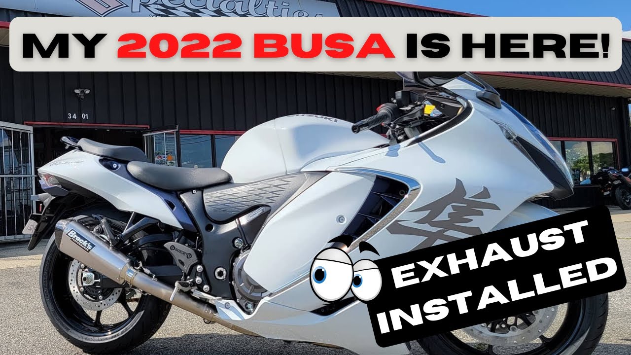 Brock's Exhaust Install on my new 2022 Hayabusa