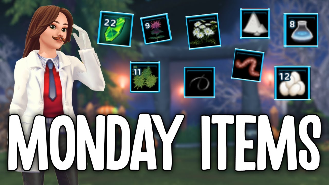 ALL MONDAY CAULDRON INGREDIENT LOCATIONS - Horse Hair, Ashes, Moss, Wiggly Worm, Ghost Goo & more