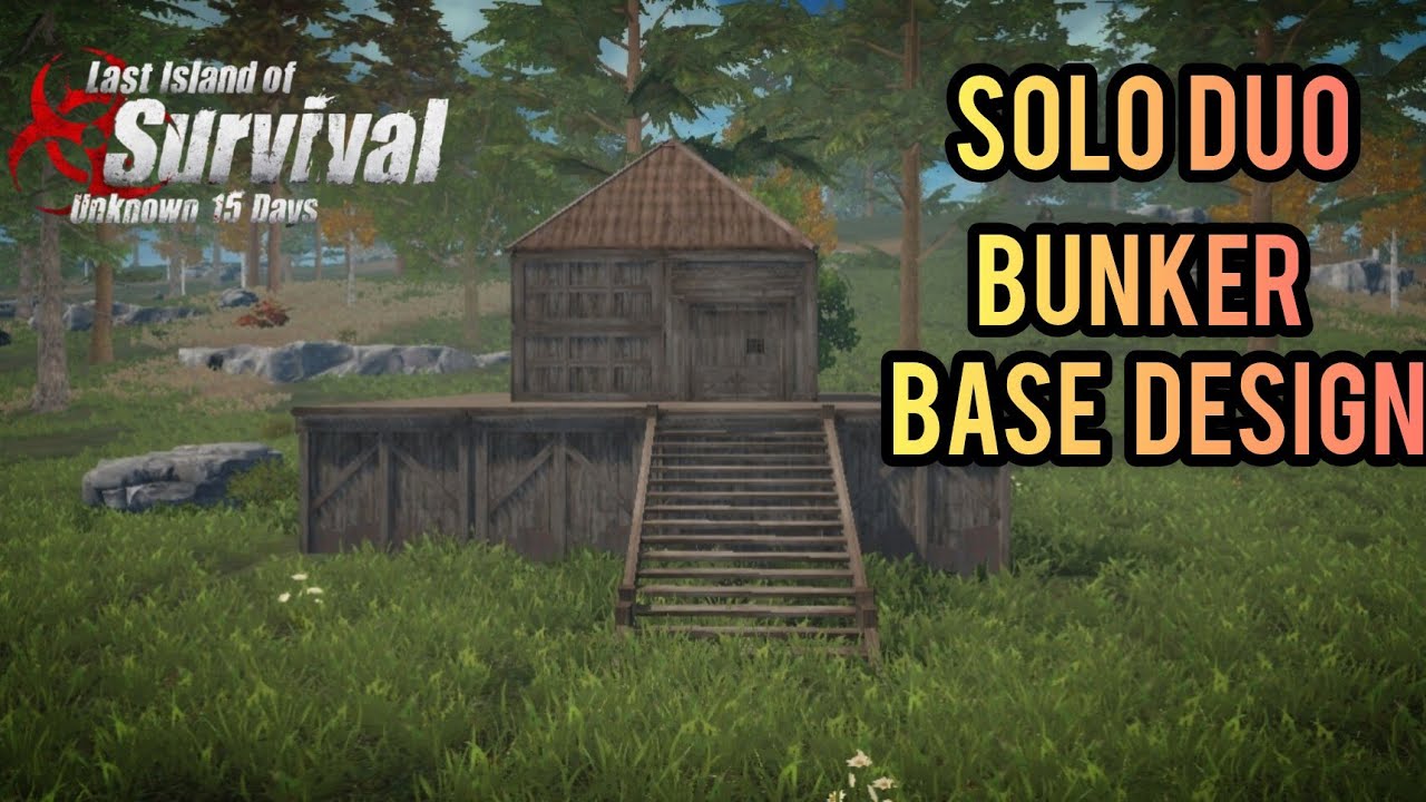 Solo duo bunker base design|| last lsland of survival #AlleVk