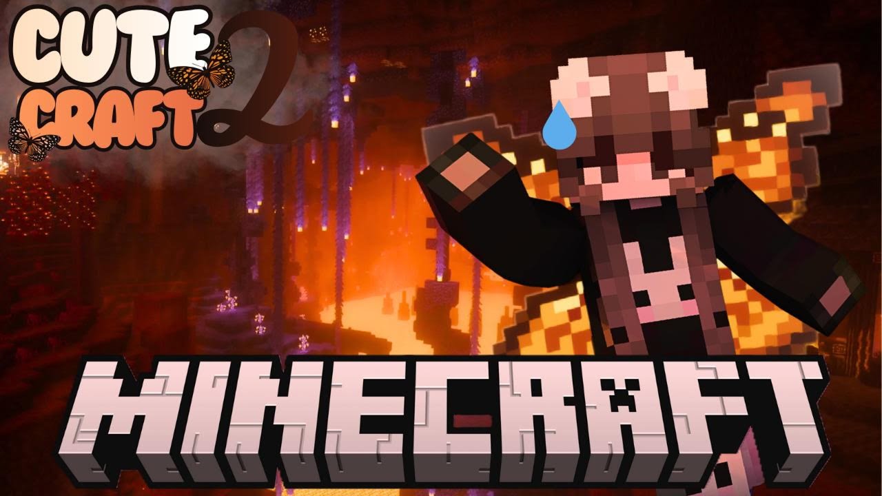 12 Episodes in and I FINALLY Make It To The Nether... | CuteCraft 2 | Ep.12 |