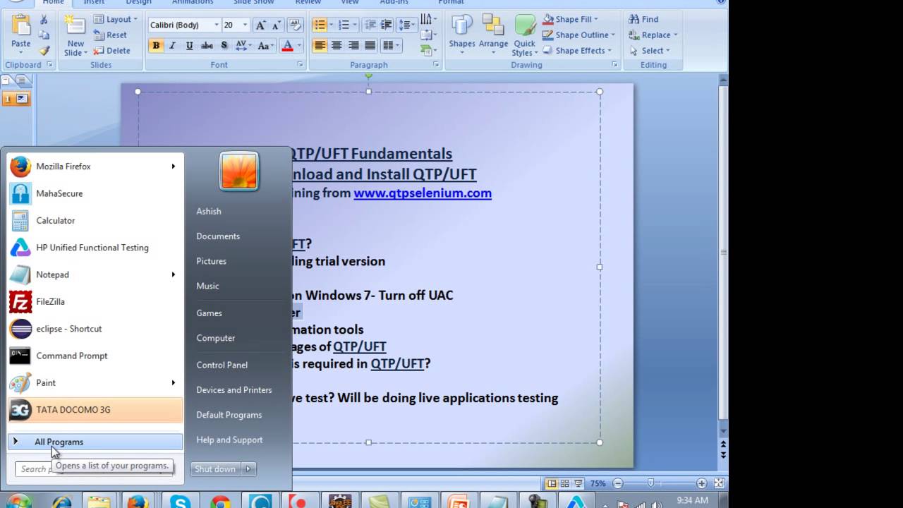 QTP UFT Tutorial Part1