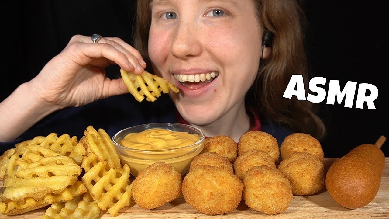 ASMR MAC & CHEESE BITES MUKBANG (No Talking) EATING SOUNDS