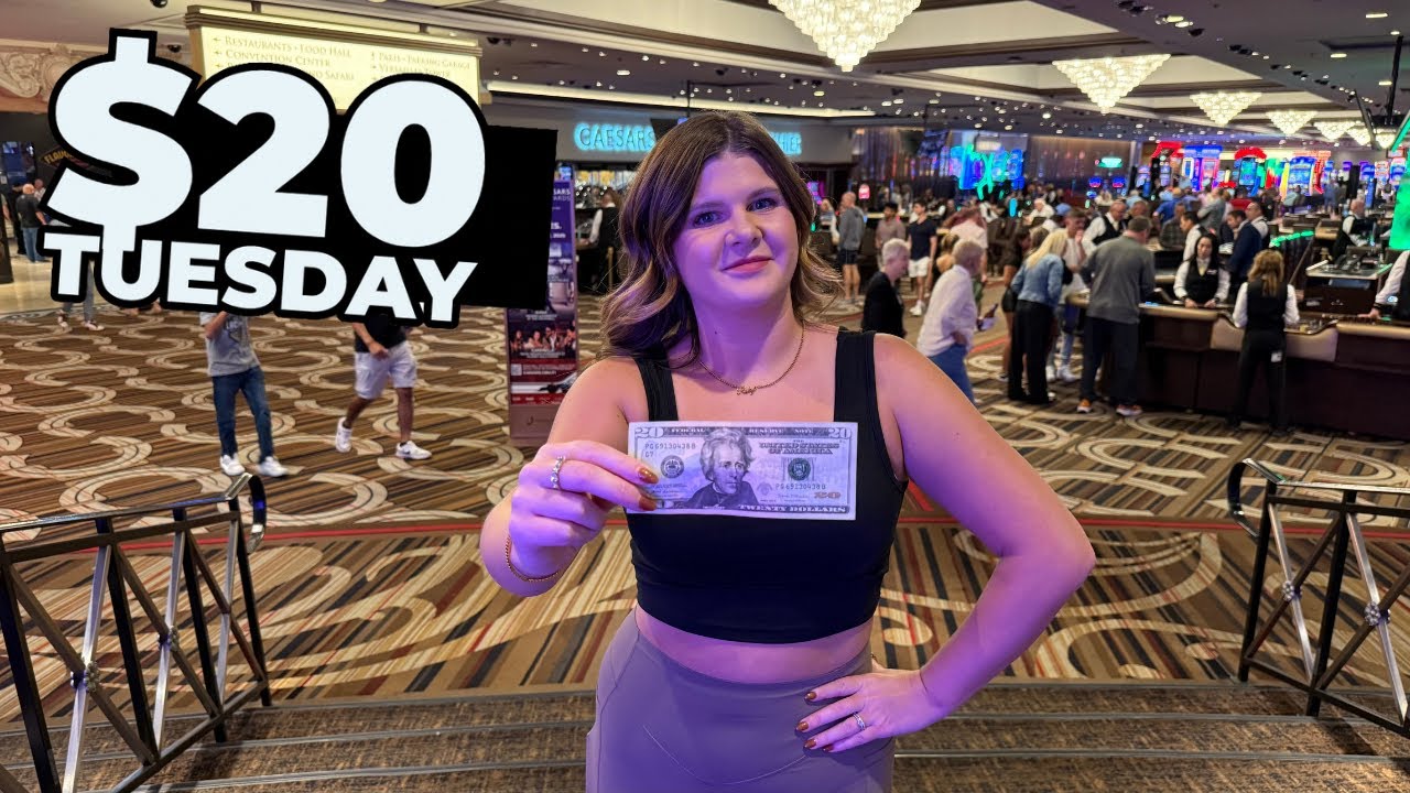 Я попробовал метод игры на слоте за 20 долларов в HORSESHOE Las Vegas!