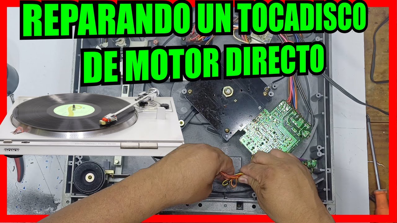 REPARANDO UNA TORNAMESA DE MOTOR DIRECTO #tocadisco