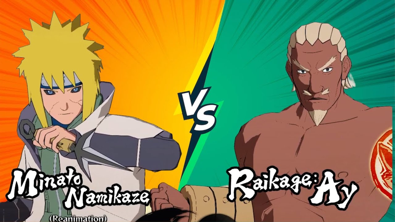ᴴᴰ Minato Namikaze :4th Hokage vs A :Forth Raikage (Com vs Com) Naruto Ultimate Ninja Storm 4 #nuns4