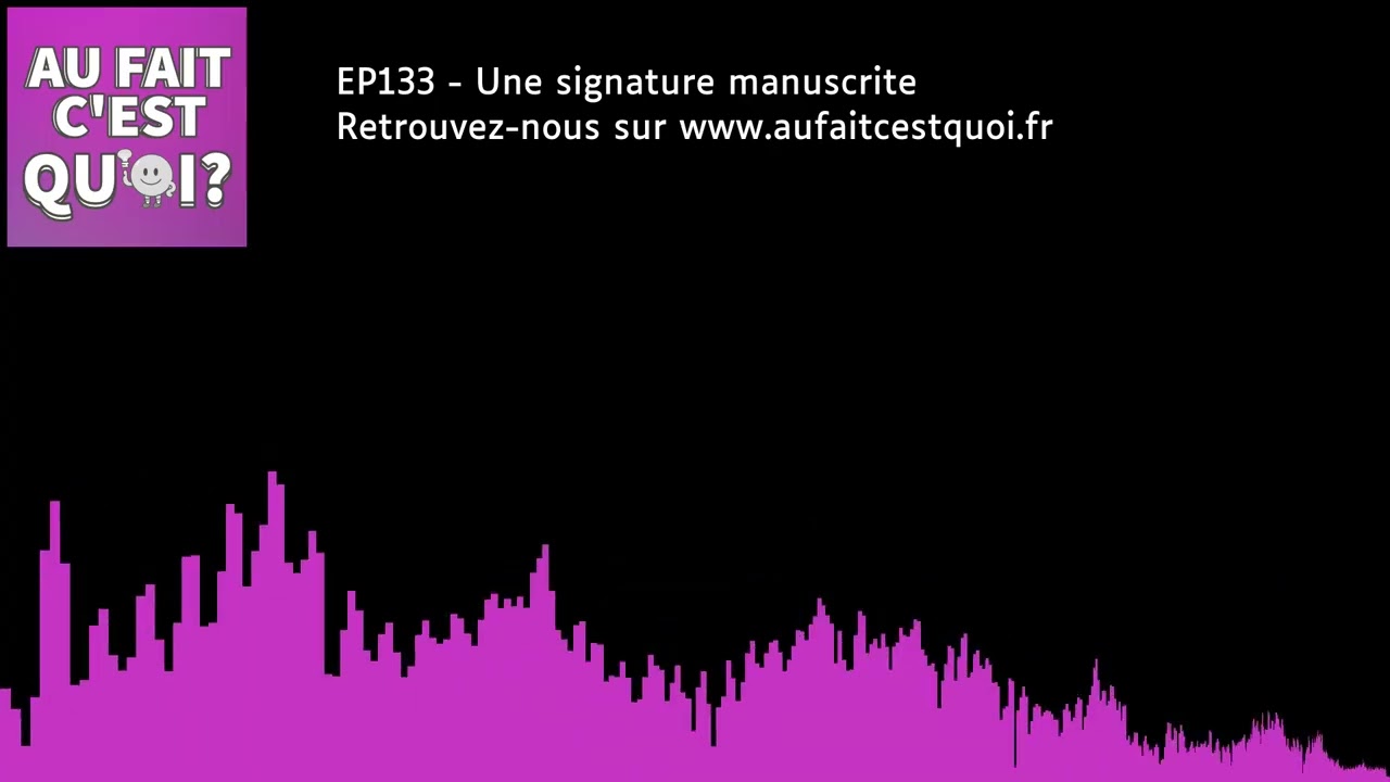 Une signature manuscrite
