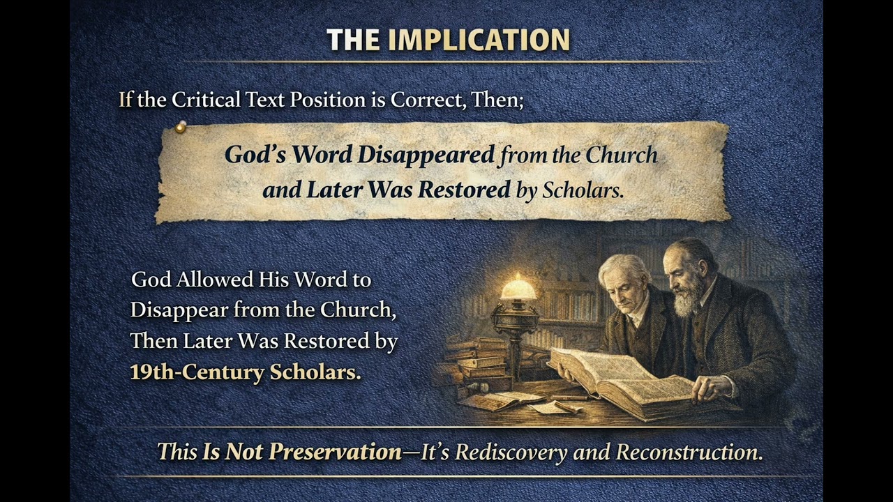 If The Critical Text is True 