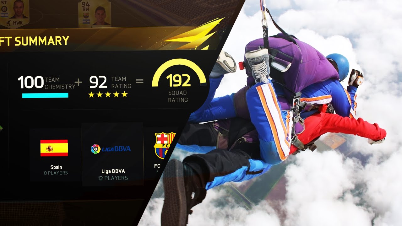 OMG I GOT A 192 TOTS FUT DRAFT - FIFA 16 SKY DIVING