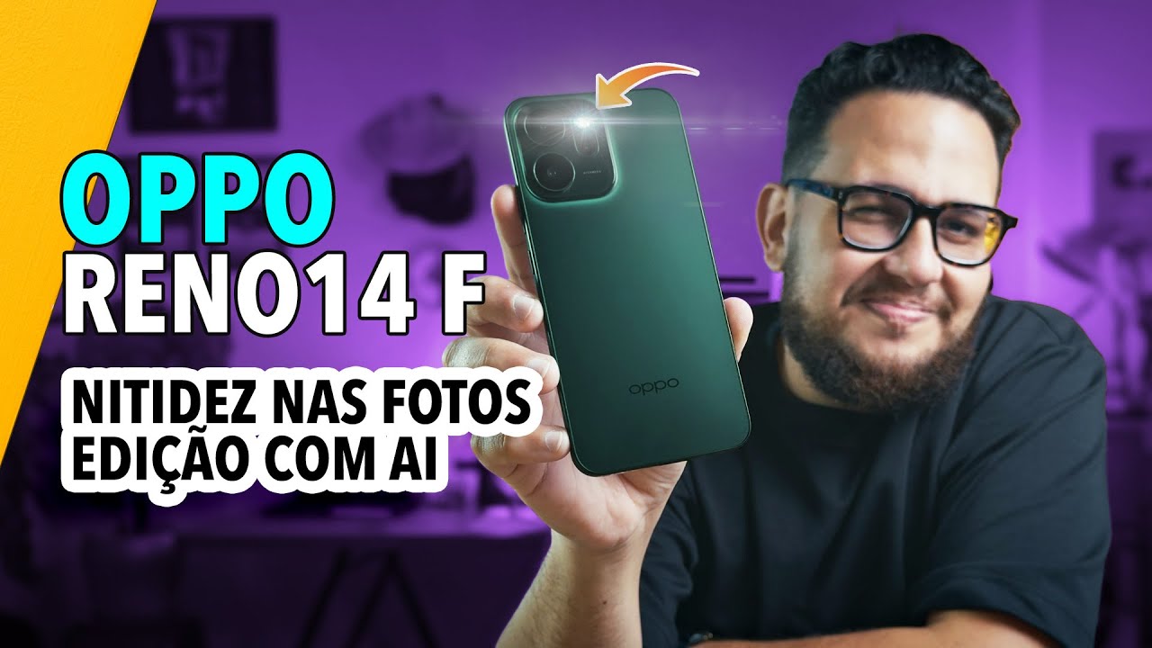 🔴 Lançou! Reno14 F chega ao Brasil - Nitidez nas fotos e Edição com AI #OPPOReno14F