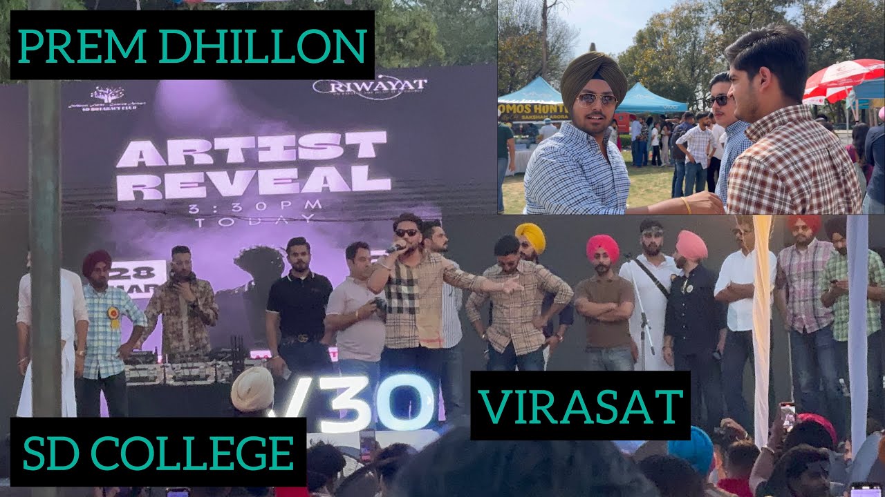 VLOG-43 VIRASAT SD COLLEGE || PREM DHILLON LIVE IN SD COLLEGE CHANDIGARH || PUNJAB UNIVERSITY ||