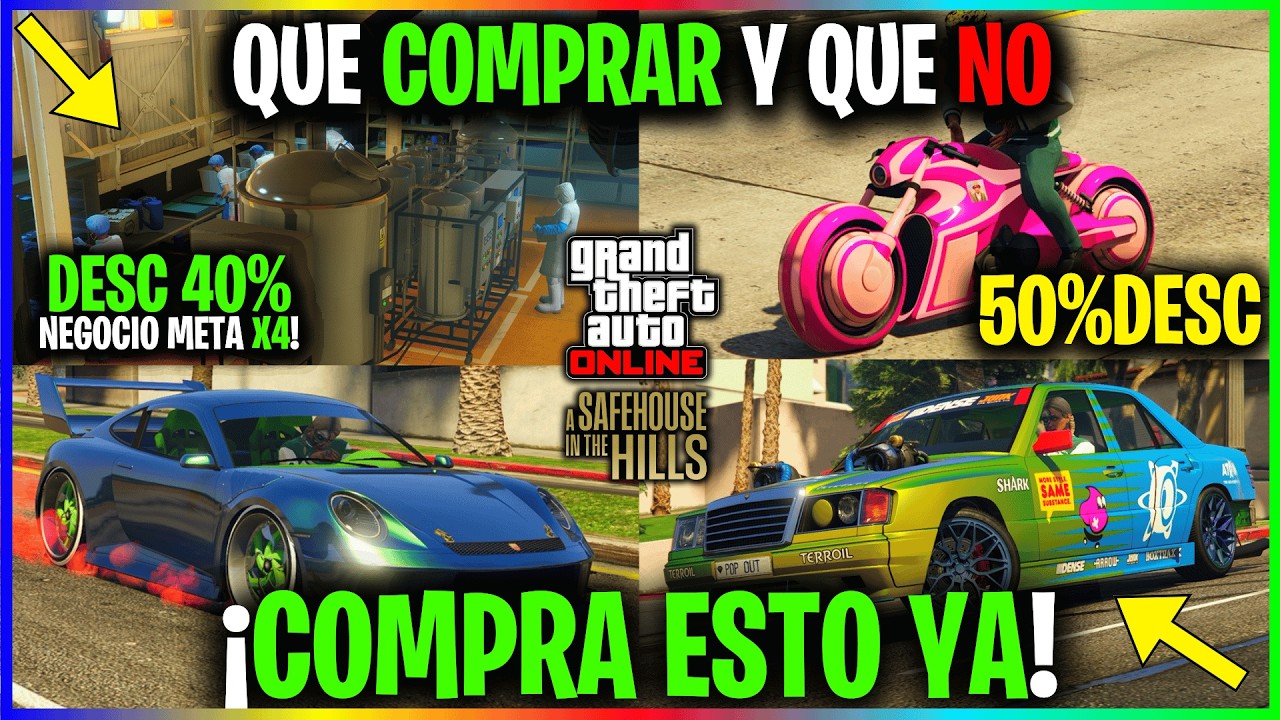 Los DESCUENTAZOS que debes COMPRAR en GTA ONLINE! NEGOCIO AL 40%, VEHICULOS MUY BUENOS al 30%!