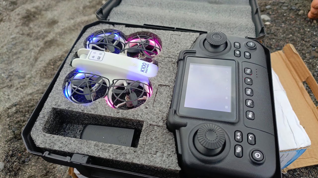 Rivew drone K100MAX drone mungil