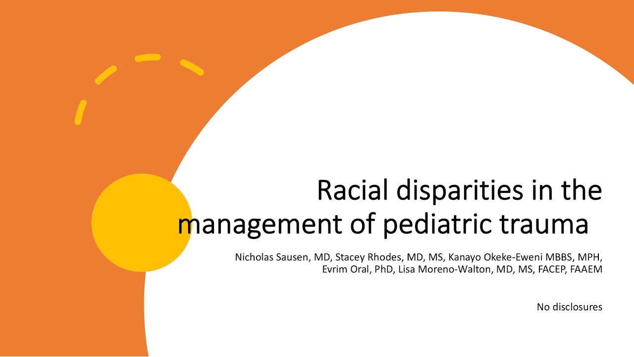 Racial disparities in the management of pediatric trauma in an urban academic emergency department